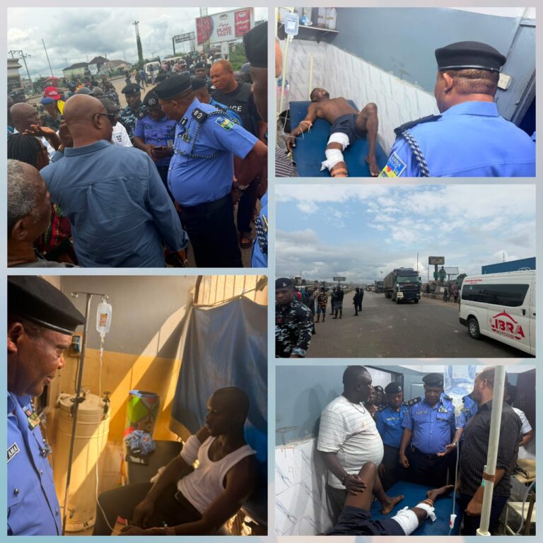 Protesters Block Roads in Onitsha, Police Commissioner Intervenes, Appeals for Calm After Officer Reportedly Shot Road Users