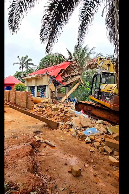 Tensions in Nanka as Anambra Government Demolishes "Obu Nanka" Shrine Complex Over Alleged Security Claims