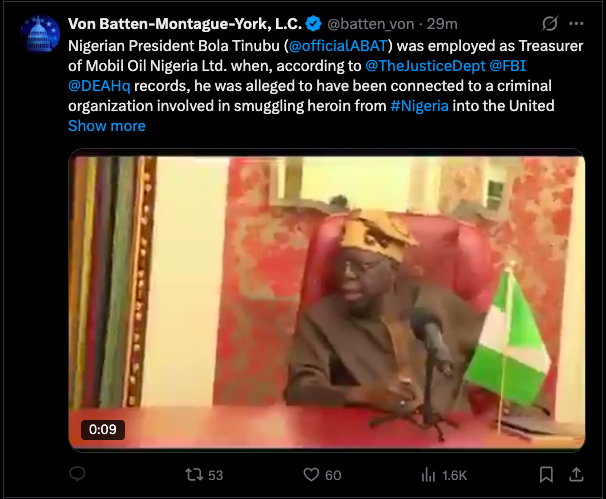 Firm Links Tinubu’s U.S. Drug Record to Exxon Mobil Policies and Subsidy Removal