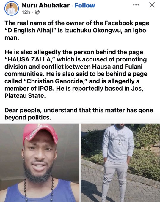 D English Alhaji Decries Smear Campaign Following Exposé on Terror Sponsors and Insecurity