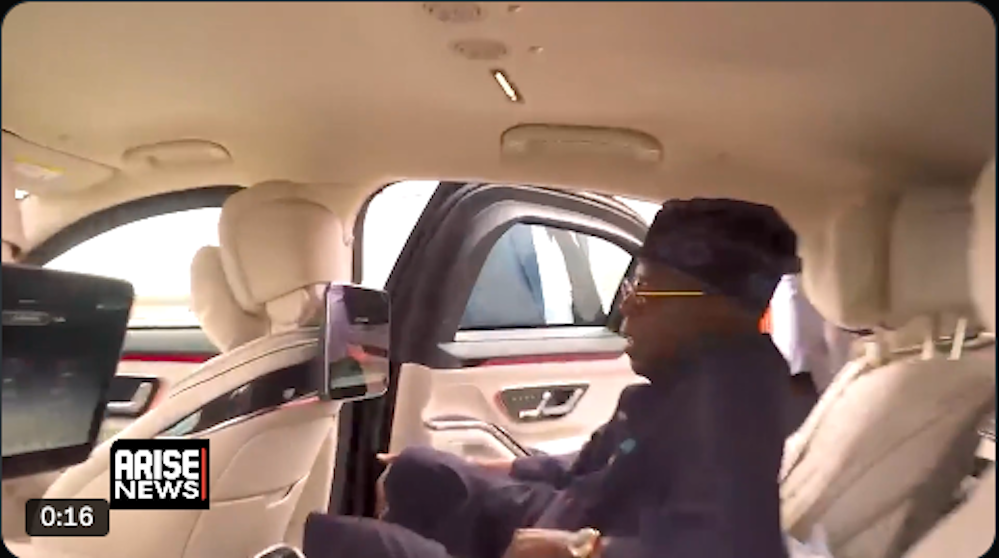 Tinubu Makes First Public Appearance Since Leave Began, Arrives in Paris