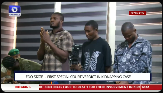 Four Sentenced to Death in Maiden Judgment of Edo's New Special Criminal Court Over Benin Market Kidnapping
