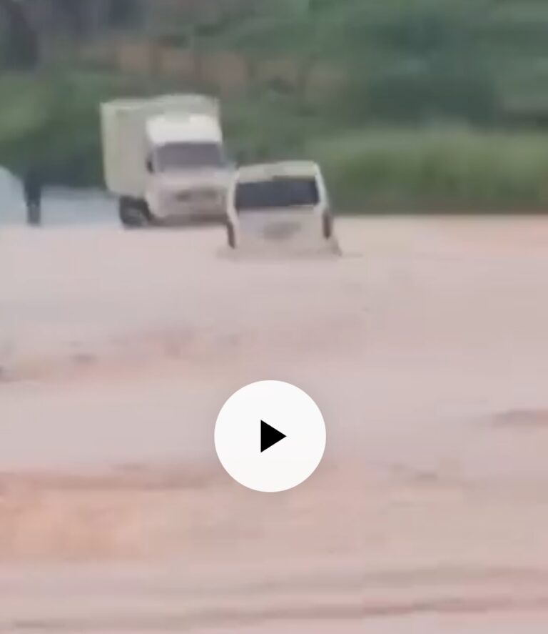Heavy Rainfall: Anambra School Children Trapped in Pool of Flood on Their Way to School (Video)