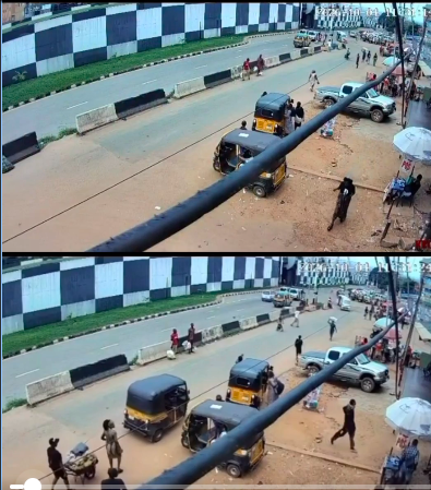 Daylight Robbery In Awka: Armed Gang Storms Aroma Junction, Targets POS Vendors In Keke Escape