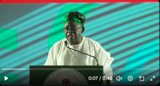Tinubu Calls Himself “Governor” While Seeking Second Term at APC Campaign Council Inauguration